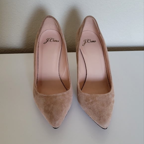 J. Crew Elsie Suede Pump in Tan Size 5 - Picture 4 of 6